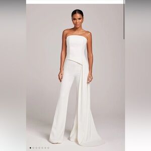 Nadine Merabi Faye White Top and Charlotte pants set